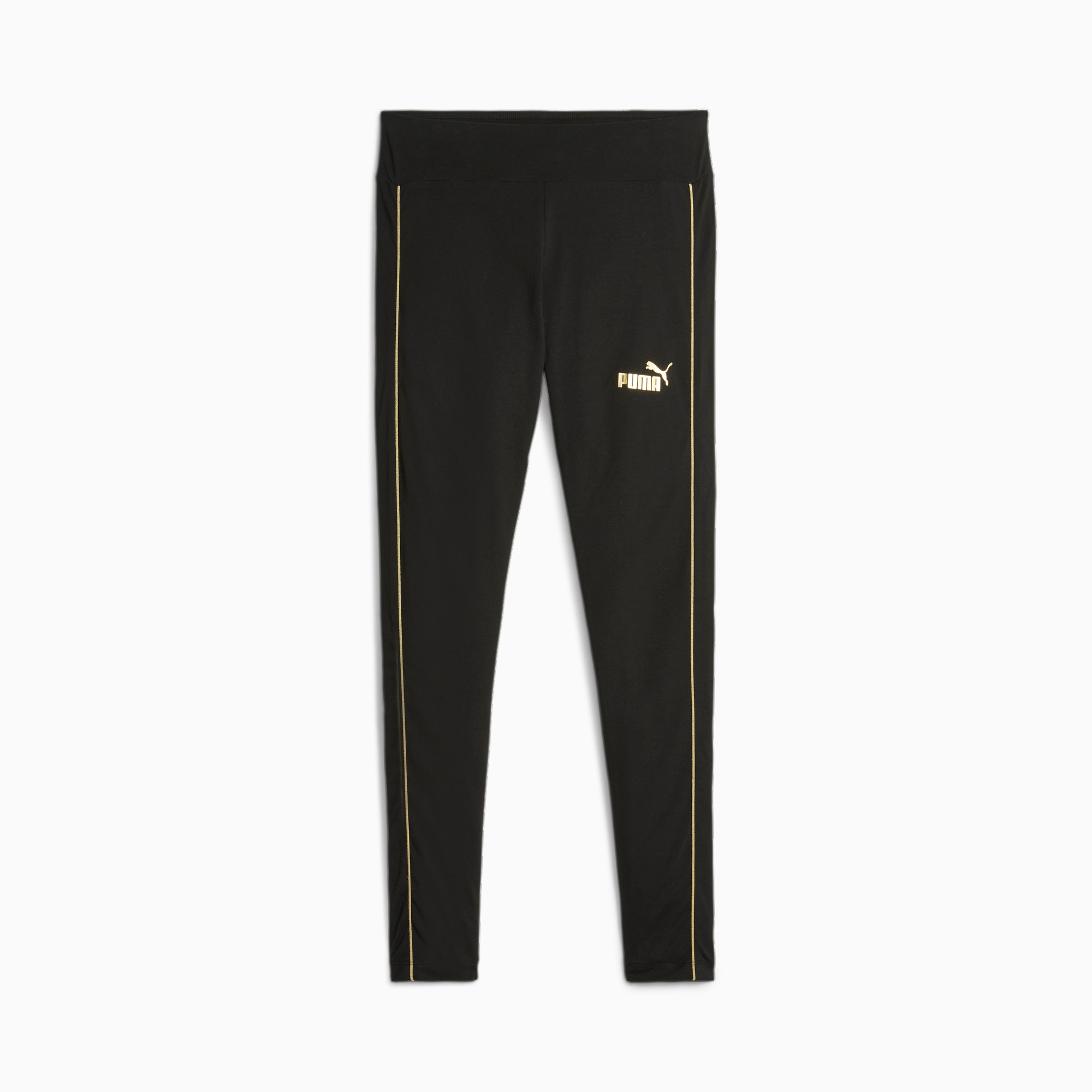 Black and shop gold puma leggings